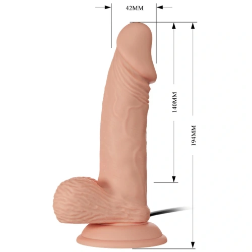 Beautiful Encounter Vibrator Flesh - Реалистичный вибратор на присоске, 14х4.2 см - sex-shop.ua
